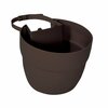 Bloomers Post Planter, Permanent and Temp. Installation Options, Garden in Untraditional Spaces, Earth Brown 2465-1